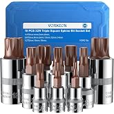 VORXEON XZN Multi-Tooth Socket Wrench Set M4 M5 M6 M8 M9 M10 M12 M14 M16 M18 Multi-Tooth Toothed Nuts Screwdriver Bits Tools