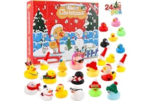 JOFONY Advent Calendar 2025 Kids, Christmas Countdown Calendar Rubber Duck Bath Toys 24 Days 2025 Christmas Xmas Gifts for Kids