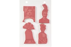 Dina Wakley Media Cling Rubber Stamps, Red, Large