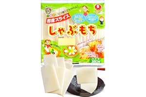 YAMASAN KYOTO UJI Japanese Rice Cake Mochi - Instant Shabu Mochi Slices For Topping of BBQ and Various Dishes, Vegan, Gluten-Free, Additive-Free, Made in Japan, 180g(6.3oz)【YAMASAN】