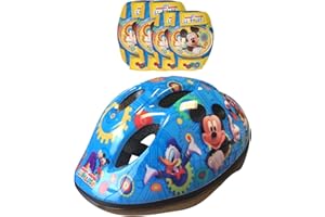 STAMP - HELM mit einstellbaren Tailleneinstellungen + ELLBOGEN und KNIESCHÜTZER - MICKEY