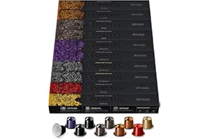 ‎NESPRESSO NESPRESSO ORIGINAL Ispirazione Italiana, Mittlere bis dunklere Röstungen, Kompatibel mit ORIGINAL Kapselmaschinen, Ideal für Espresso und Lungo, Kapsel Set aus 100 Kaffeekapseln