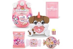 Rainbocorns ZURU Puppycorn Scent Surprise, brązowy dalmatyńczyk od ZURU Surprise Unboxing miękka zabawka, pachnący pluszowy szczeniak dla dziewcząt (brązowy dalmatyńczyk)