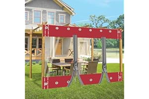 GYUEZX Cortinas de Lona Exterior con Ojales,(Alto x Ancho) 1,2x2,4m/3.94x7.87ft Panel Lateral de Lona de Cenador con Cremallera,Lona Transparente Impermeable,para Pérgola,Porche,Patio,Terrazas