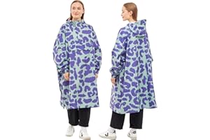 LARKSON Poncho de Pluie Femmes Hommes - Lykke - Imperméable Unisexe pour Vélo Outdoor Festival - 10.000mm Colonne d'Eau - Veste de Pluie Étanche avec Capuche & Coutures Soudées