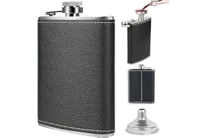 Flasque En Acier Inoxydable Noir Personnalisable - Idée Cadeau Homme Gravé (motif Cerf/sapin Ou Texte)
