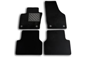 MTC AUTOMOTIVE Alfombrillas para Audi Q3 a Partir del 2011 - Alfombrillas a Medida - Antideslizantes - Talonera en PVC (cloruro de polivinilo) - Clips de fijación