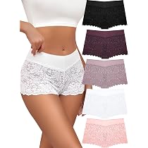 Boxer Femme Sans Couture Invisible - Lot De Shorty & Culottes Confortables - Taille Haute Anti-Frottement - 90% Polyamide 10% Élasthanne