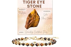 Farfume Bracelet en pierres naturelles pour femme, perles en pierre naturelle de 4 mm, gemmes travaillées à la main, bijoux idéaux en guise de cadeau.