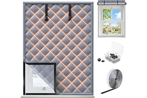 Taimimy Fensterisolierungsset, Fenster Isolierung Gegen Kälte,120 x 160 cm,Thermo Fensterabdeckung, Isolierfolie Fenster Winter,Wetterfeste Isolierfolie für Fenster Winterfest Machen