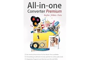 MARKT + TECHNIK All in One Converter Premium - Video - Audio - Foto - Umwandlung, Bearbeitung, Konvertierung für Windows 11 / 10 / 8.1 / 7