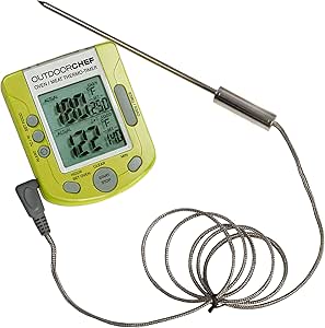 Outdoorchef GOURMET CHECK Kerntemperaturmesser mit Timer   und 2 Messbereichen 14.491.21