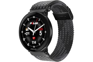 Polar Ignite 3 - Fitness & Wellness GPS Smartwatch with Braided Yarn Wristband Black, Sleep Analysis, AMOLED Display, 24/7 Activity Tracker, Heart Rate, Personalized Workouts, Real-time Voice Guidance