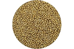 GKELALY 3mm Glasperlen für Armbänder, 5000 Stück Rocailles Perlen für Schmuckherstellung, Metallisch Round Kleine Perlen für DIY Halskette Ohrring Schlüsselanhänger