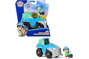 Paw Patrol Patrulla Canina - Coche Dino Rescue + Figura Rex - Juguetes Niños 3 Años + - Regalo Niño 3 Años - Patrulla Canina Juguetes