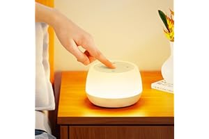 ‎BONSERY Bonsery Dotykowa lampka nocna LED z timerem, akumulatorowa lampka nocna USB, 9 kolorów, 3 tryby, lampka nocna dla niemowląt