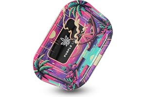 PURPLE LEGACY® Vassoio in metallo di alta qualità, 18 cm x 14 cm, con bordi arrotondati e per la conservazione di accessori in stile cyberpunk egiziano (Chill2)