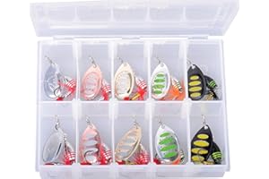 Savage Gear Rotex Spinner Kit - Spinner de première qualité pour les pêcheurs ciblant la truite, le saumon, le brochet et autres, rotation immédiate, pêche en eau douce et en eau salée Assortis Variés