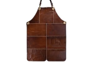 Angus Stoke Lenny - Delantal de piel para hombre, diseño vintage