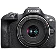 Canon EOS R100 + RF-S 18-45mm F4.5-6.3 IS STM (24.1MP APS-C Mirrorless Camera, Dual Pixel CMOS AF, 4K Video, Wi-Fi & Bluetoot