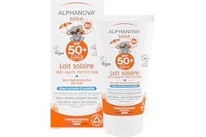 ALPHANOVA Crème solaire bébé SPF50+ - Naturelle et Certifiée Bio - 50g