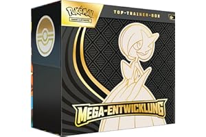 Pokémon-Sammelkartenspiel: Top-Trainer-Box Mega-Entwicklung: Guardevoir (1 Vollbild-Promokarte, 9 Boosterpacks & Zubehör)