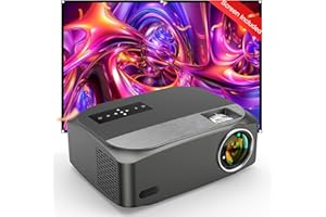 HOWWOO Vidéoprojecteur Native 1080P Full HD, Compatible avec projecteur 4K LED pour l'extérieur 300", Compatible avec HDMI USB TV,Xbox,Portable, Projecteur Smartphone pour Home cinéma