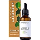 Kurkraft® Vitamin K2 MK-7-200µg - All-Trans (99,7+%) - K2VITAL® von Kappa - 1700 Tropfen (50ml) - Laborgeprüft - Vegan - Hoch