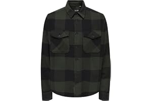 Only & Sons Onsmilo Life LS Check Overshirt Noos Camicia Uomo