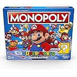 Monopoly Super Mario Celebration Edition Board Game for Super Mario Fans for Ages 8 and Up, With Video Game Sound Effects