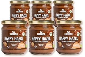 ‎OATSOME OATSOME® 6er Set Happy Hazel | Feelgood Spread | Sparset | Cremiges Nussmus | Vegan | Ohne Raffinierten Zucker & Ohne Palmöl | Bio & 100% Natürlich | 6x200g