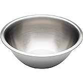 Chef Aid Stainless Steel Mixing Bowl 22 cm Diameter, Perfect Tool for Food Preparation and Serving Freshly Produced Food, 1.7
