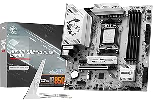 MSI Placa Base B850M Gaming Plus WIFI6E, mATX. Soporta procesadores AMD Ryzen 9000/8000/7000, AM5 - DDR5 Memory Boost 8200+ MT/s (OC), PCIe 4.0 x16, M.2 Gen5, Wi-Fi 6E, 2.5G LAN