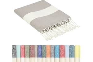 Flora Furora Toalla Playa Grande Algodon 100 x 200 cm Originales - Fouta Beach Towel con Flecos | Toallas Baño Hammam Sauna, Manta - Decoración Boho Hogar, Colores Mujer Hombre