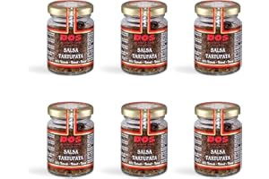 D.O.S. SPECIALITÀ AL TARTUFO SINCE 1940 DOS Tartufi - Sauce aux truffes artisanale | Sans colorants ni conservateurs | Idéale pour bruschetta, plats principaux, œufs et légumes | Lot de 6 pots de 80g
