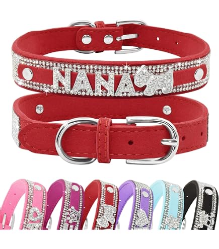 Bling Hundehalsband & Leine Set – Mit Strass, Verstellbar, In Rosa, Für Kleine Hunde & Katzen