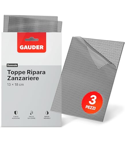 Nastro Ripara Zanzariere - 65 Pezzi, 4 Misure, Grigio | Adesivo Invisibile Per Buchi E Strappi - Foto 7