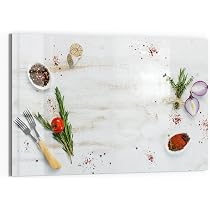 DEQORI Glasmagnettafel Mit Hirsch-Motiv – 60x40 Cm, Magnetisch & Beschreibbar, Inkl. Magnete, Stift & Tuch