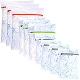 10 x Premium Laundry Net Set – Net for Washing Machine Laundry Bag in Various Sizes – Wash Bag & Laundry Bag with Zip