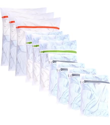 Bolsas Para Lavadora - Set De 7 Piezas En Tres Tamaños, Con Cremallera Oculta, Reutilizables Para Ropa Delicada