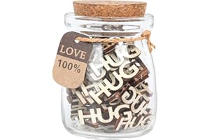 HSXIANG Hugs in a Jar, Give a Hug，Jar of Hugs Gift for Women,Friend,Thinking of You Gifts for Mother,Father,Long Distance Relationship Gifts for Girlfriend, Boyfriend.