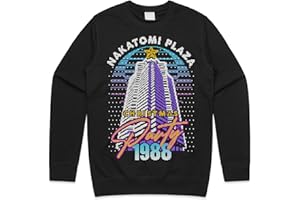 Sanfran Clothing Nakatomi Plaza Party 1988 Christmas Sweatshirt Xmas Funny 80's Die Movie Bruce Jumper Sweater
