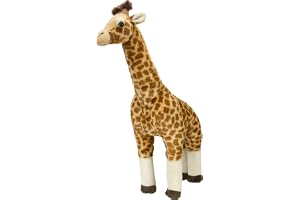 Wild Republic 12228 12386 – Cuddlekins giraff, stående, stor, plyschdjur, 64 cm