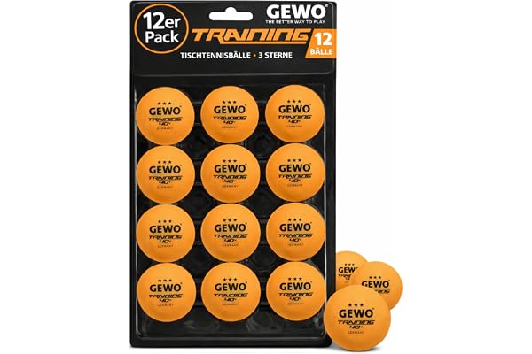Gewo Lot de 12 balles d'entraînement *** 40+, Mixte - Adulte, 85931200