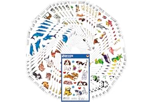 ‎AVERY ZWECKFORM AVERY Zweckform 485 Sticker Set Kinder Made in Germany (Sticker Kinder, Tiere, Hunde, Katze, Panda, Pferde, Delfine, Kindergeburtstag, Mitbringsel, Mitgebsel, Gastgeschenke) 59992