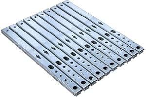 Gedotec Glissiere Tiroir Roulement Billes - Rail Telescopique en Acier pour Support de Tablette, Meuble Ordinateur, Tiroir - Roulement et Guidage - Hauteur 17 mm - Longueur: 214 mm - 10 Pièces