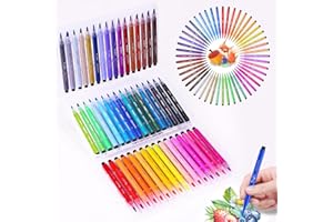 TongFu Marcatori Disegno Pennarello 48 Colori, Marcatore a Base D'acqua, Marker Pen per Disegnare, Colorare, Illustrare, Fare Schizzi, Pennarelli Permanenti per A Bambini, Adulti e Principianti