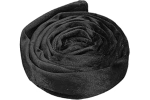 PATIKIL Cache-Cordon de Chaîne pour Lustre de 1,97 Pouce, 1 Pièce en Tissu Velours pour Chaîne de Lustre, Câbles Suspendus, Câble, Noir