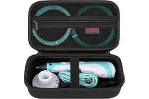 Elonbo Hard Case for MYNT3D Super 3D Pen/for SCRIB3D P1 3D Printing Pen, Extra Mesh Pocket Fits PLA Filament, Stencil Book, Project Guide, Black