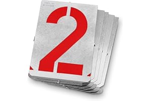 GRAVUREM Trace-chiffres/Jeu de gabarits/pochoir - plaque de zinc / 70mm 0-9